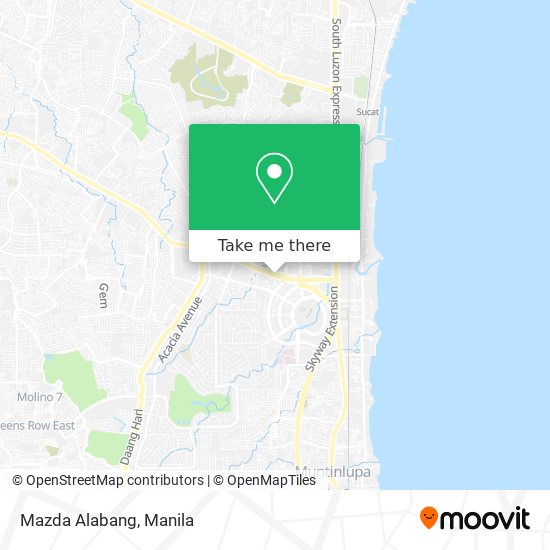 Mazda Alabang map