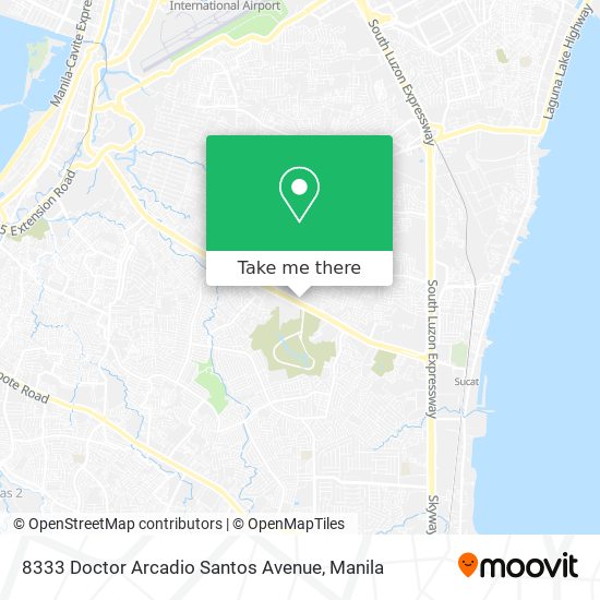 8333 Doctor Arcadio Santos Avenue map