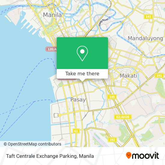 Taft Centrale Exchange Parking map