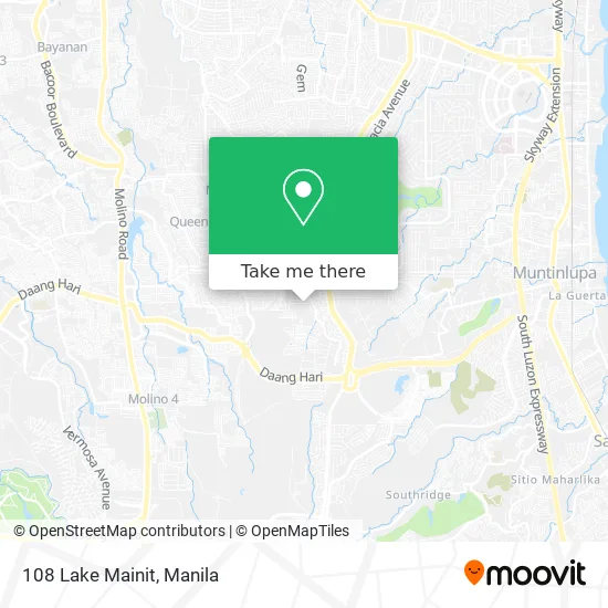 108 Lake Mainit map