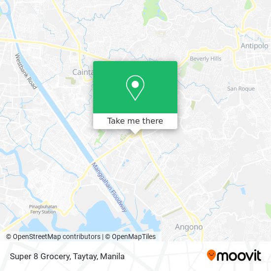 Super 8 Grocery, Taytay map