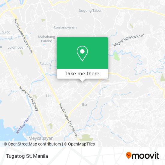 Tugatog St map