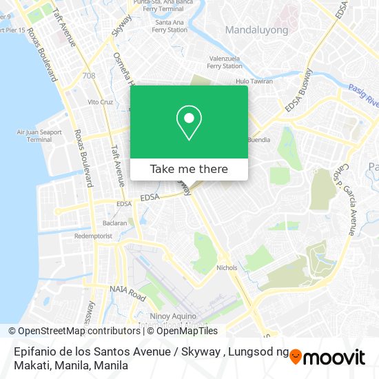 Epifanio de los Santos Avenue / Skyway , Lungsod ng Makati, Manila map