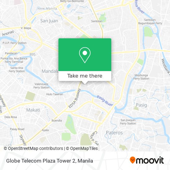 Globe Telecom Plaza Tower 2 map