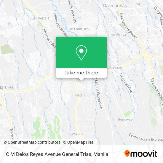 C M Delos Reyes Avenue General Trias map