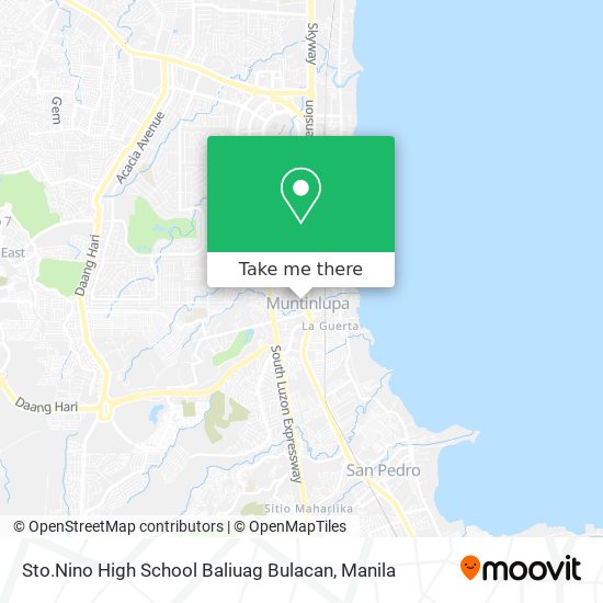 Sto.Nino High School Baliuag Bulacan map