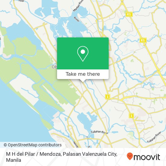 M H del Pilar / Mendoza, Palasan Valenzuela City map