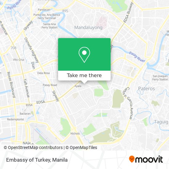 Embassy of Turkey map