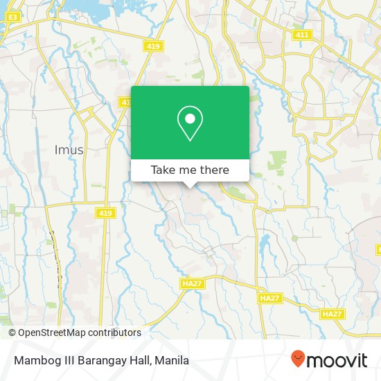 Mambog III Barangay Hall map