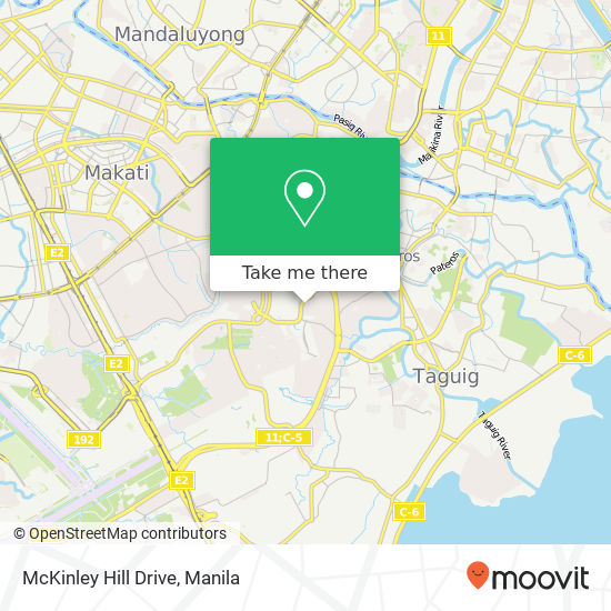 McKinley Hill Drive map