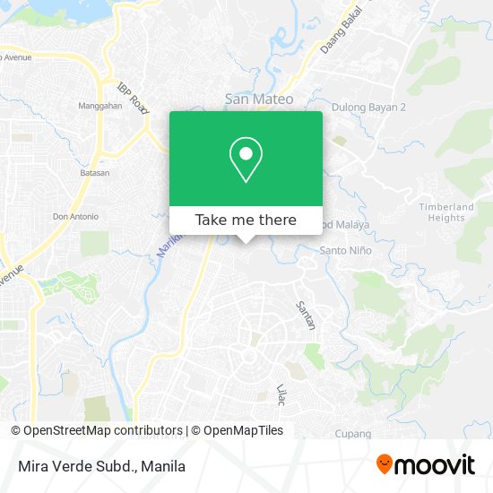 Mira Verde Subd. map