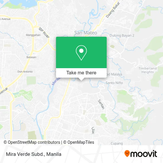 Mira Verde Subd. map