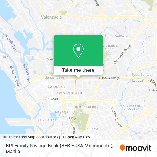 BPI Family Savings Bank (BFB EDSA Monumento) map