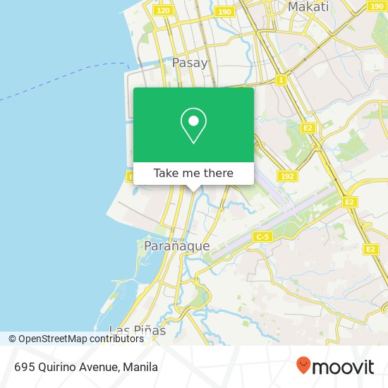 695 Quirino Avenue map