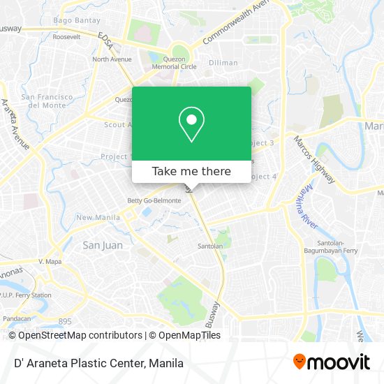 D' Araneta Plastic Center map