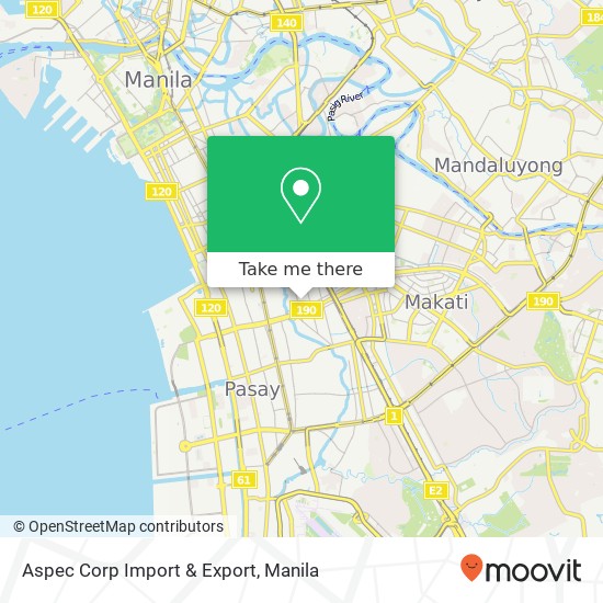 Aspec Corp Import & Export map