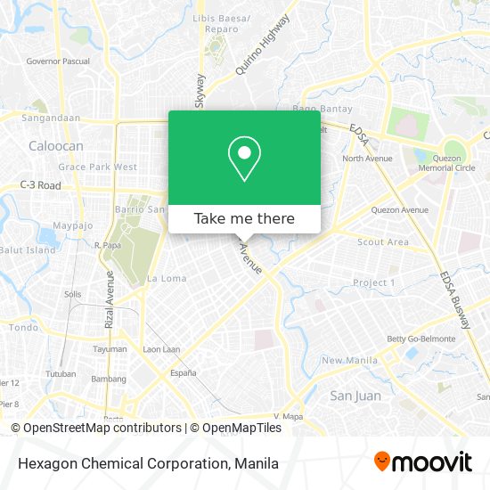 Hexagon Chemical Corporation map