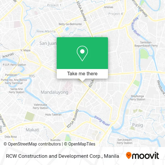 RCW Construction and Development Corp. map
