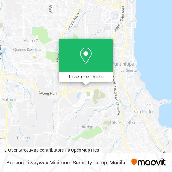Bukang Liwayway Minimum Security Camp map