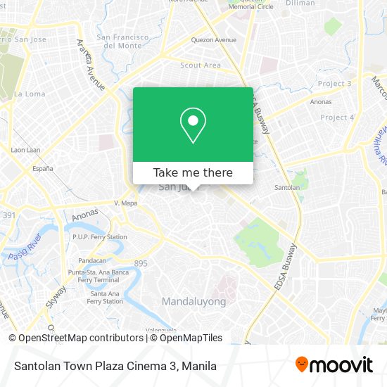 Santolan Town Plaza Cinema 3 map