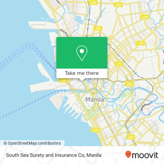 South Sea Surety and Insurance Co map