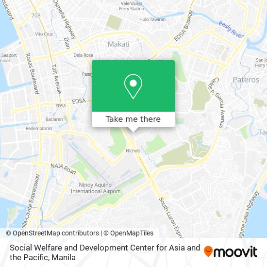 Social Welfare and Development Center for Asia and the Pacific map