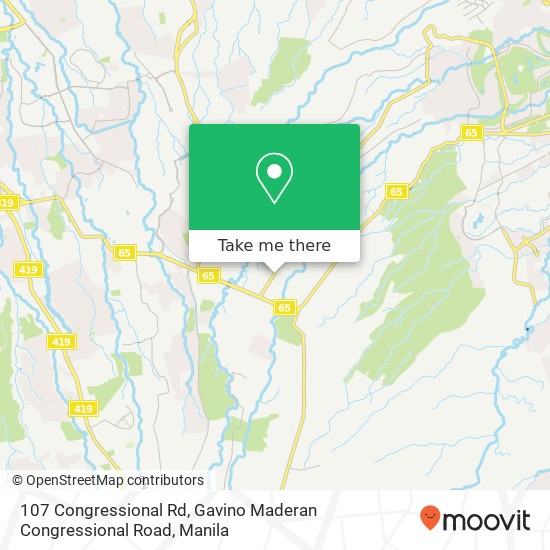 107 Congressional Rd, Gavino Maderan Congressional Road map