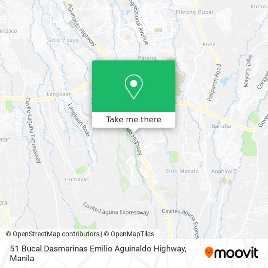 51 Bucal Dasmarinas Emilio Aguinaldo Highway map