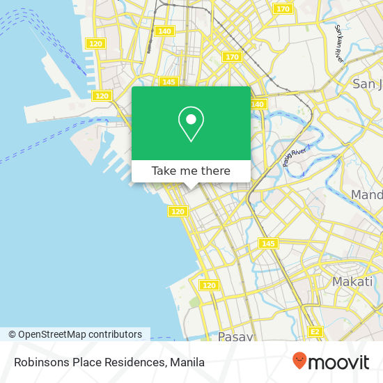 Robinsons Place Residences map