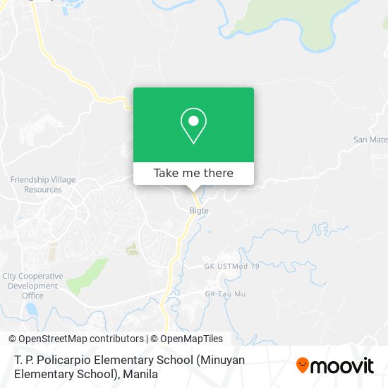 T. P. Policarpio Elementary School (Minuyan Elementary School) map