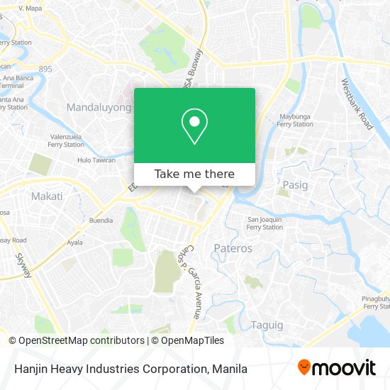 Hanjin Heavy Industries Corporation map