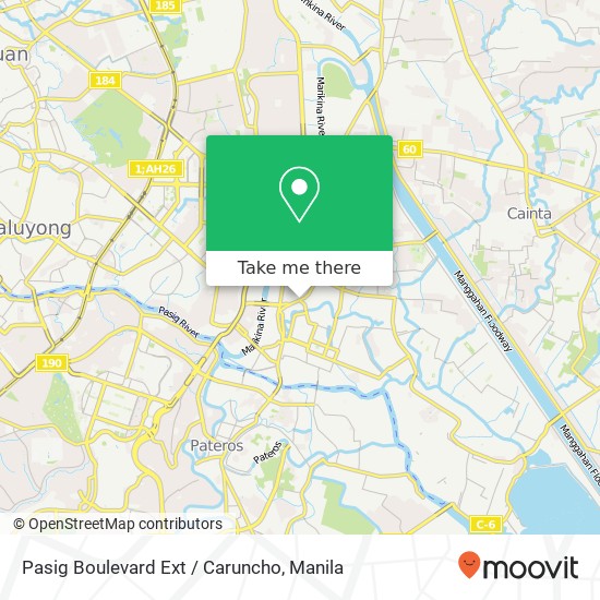 Pasig Boulevard Ext / Caruncho map