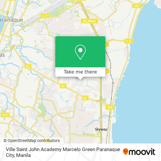 Ville Saint John Academy Marcelo Green Paranaque City map