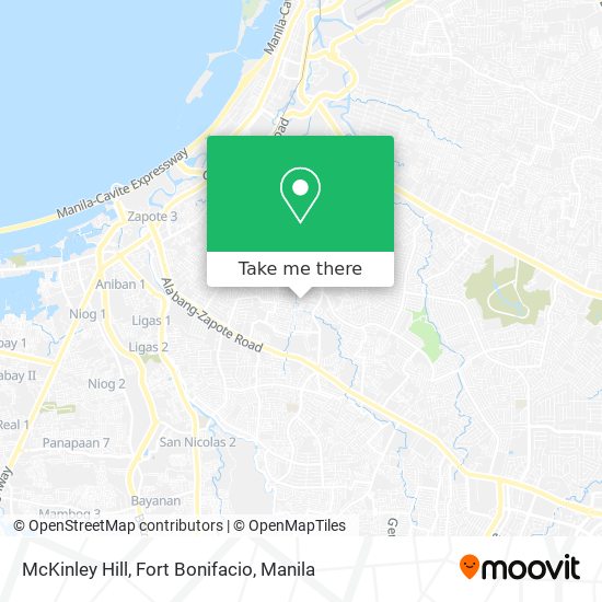 McKinley Hill, Fort Bonifacio map