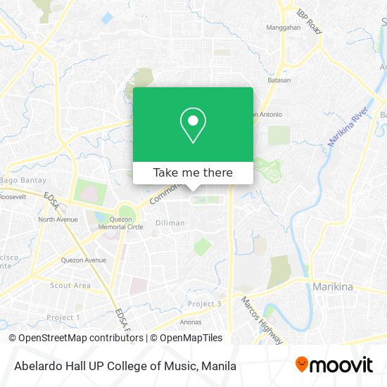 Abelardo Hall UP College of Music map