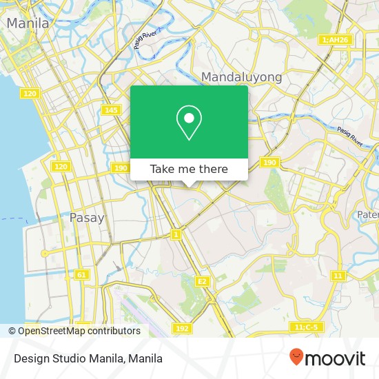 Design Studio Manila map