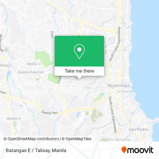 Batangas E / Talisay map