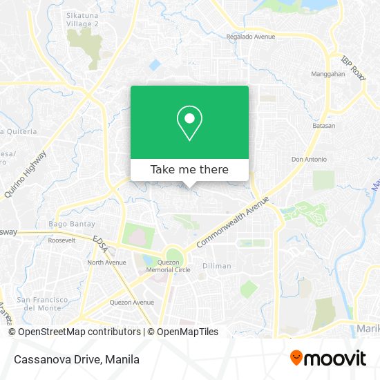 Cassanova Drive map