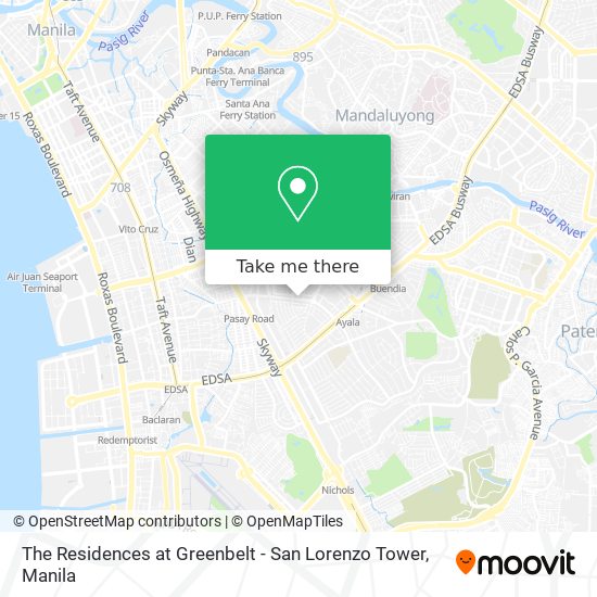 The Residences at Greenbelt - San Lorenzo Tower map