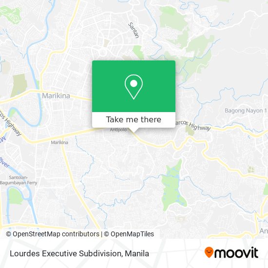 Lourdes Executive Subdivision map