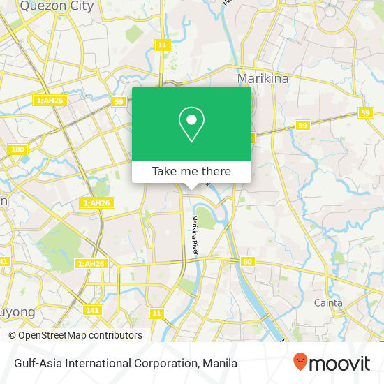 Gulf-Asia International Corporation map