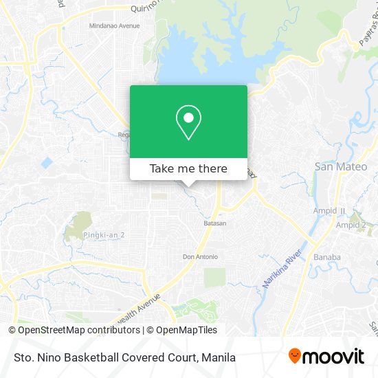 Sto. Nino Basketball Covered Court map