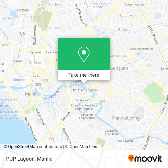PUP Lagoon map