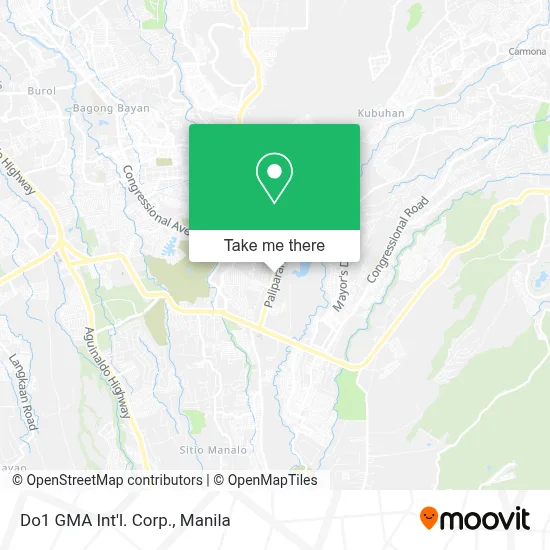 Do1 GMA Int'l. Corp. map