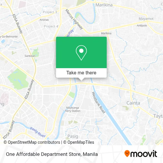 One Affordable Department Store map