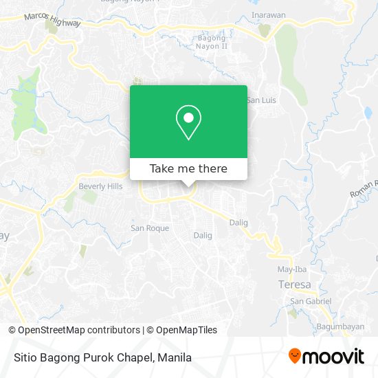 Sitio Bagong Purok Chapel map