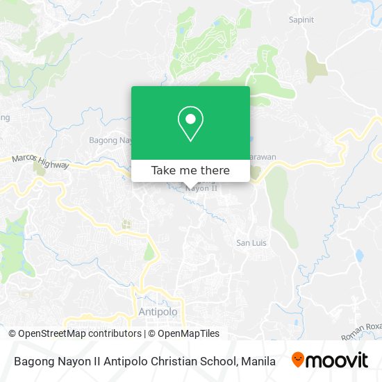 Bagong Nayon II Antipolo Christian School map