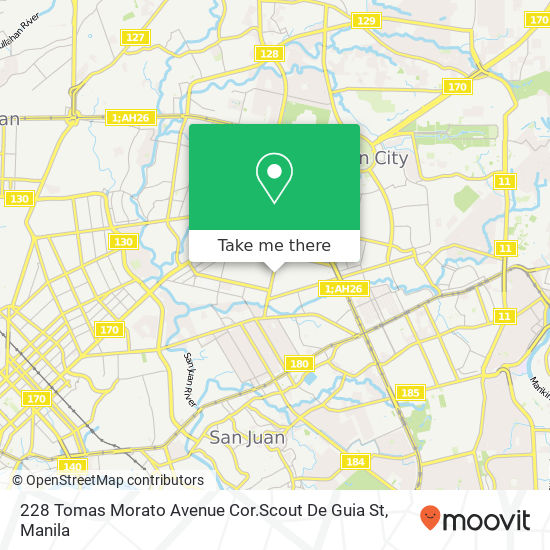 228 Tomas Morato Avenue Cor.Scout De Guia St map