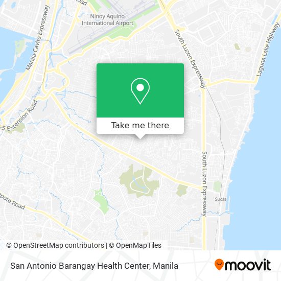 San Antonio Barangay Health Center map