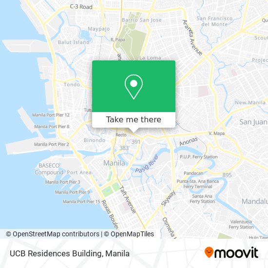 UCB Residences Building map